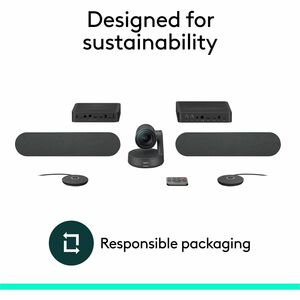 Logitech Rally Plus Ultra-HD ConferenceCam - Full HD - 30 fps - 1 x Network (RJ-45) - USB - Gigabit Ethernet - External Sp