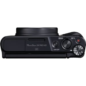 Canon PowerShot SX740 HS 20.3 Megapixel Compact Camera - Black - 1/2.3" Sensor - Autofocus - 7.6 cm (3")LCD - 40x Optical 