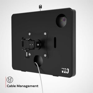 CTA Digital Premium Locking Shelf Mount for iPad Gen 7-10 & Other 7-11" Tablets - 7" to 11" Screen Support - Steel, Galvan