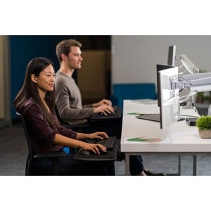 SmartFit One-Touch Height Adjustable Dual Monitor Arm