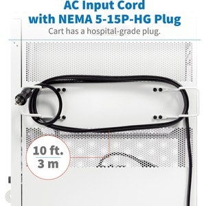 Tripp Lite by Eaton Safe-IT Multi-Device UV Charging Cart, Hospital-Grade, 32 AC Outlets, Laptops, Chromebooks, Antimicrob