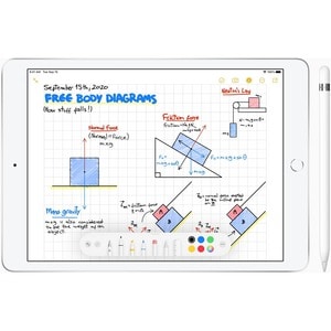 Apple iPad . Bildschirmdiagonale: 25,9 cm (10.2 Zoll), Bildschirmauflösung: 2160 x 1620 Pixel. Interne Speicherkapazität: 