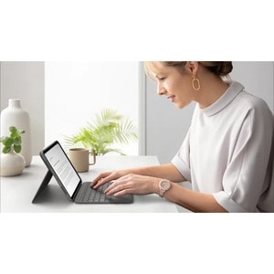Logitech Folio Touch Keyboard/Cover Case for 27.9 cm (11") Apple iPad Air (4th Generation) Tablet - Oxford Gray - Scuff Re