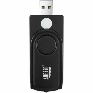 Adesso SCR-200 Contact Smart Card Reader - Black - TAA Compliant - USB 2.0