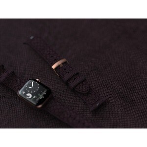 Njord Eldur SL14113 Smartwatch-Band - 1 - Lila - Silikon, Edelstahl, Veganes Kunstleder, Lachsleder