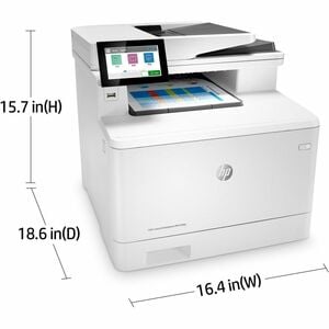 HP LaserJet Enterprise M480f Laser Multifunction Printer - Colour - Copier/Fax/Printer/Scanner - 27 ppm Mono/27 ppm Color 