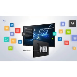 Samsung Flip 3 WM85A 2159 mm 4K UHD LCD Collaboration Display - Cortex A72 1.70 GHz - 3 GB DDR4 SDRAM - Infrared (IrDA) - 