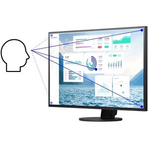 EIZO FlexScan EV2490-BK. Anzeigegrösse (Diagonal): 60,5 cm (23.8"), Auflösung: 1920 x 1080 Pixel, HD type: Full HD, Displa