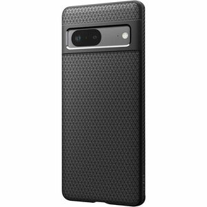 Spigen Liquid Air Case for Google Pixel 7 Smartphone - Geometric Design - Matte Black - 1 - Drop Resistant, Slip Resistant