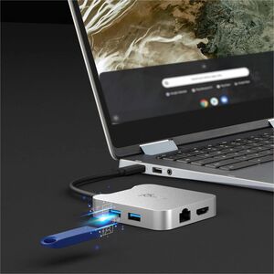 j5create Elite JCD391-N 5 Port(s) USB Type C Docking Station for Notebook, Keyboard, Mouse, Flash Drive, TV, MacBook - Cha