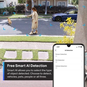 Tapo Smart Wire-Free Security Camera System, 2-Camera System - Camera, Base Station - 2560 x 1440 Camera Resolution - 2K R