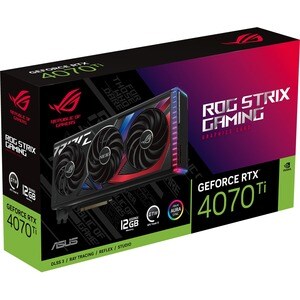 Asus ROG NVIDIA GeForce RTX 4070 Ti Graphic Card - 12 GB GDDR6X - 7680 x 4320 - 2.64 GHz Boost Clock - 192 bit Bus Width -