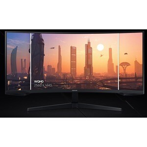 Moniteur de jeu LCD Samsung Odyssey G5 C34G55TWWP 34" Class UW-QHD Écran incurvé - 21:9 - 86,4 cm (34") Viewable - Vertica