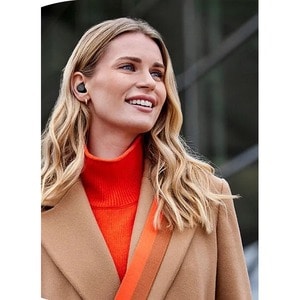 Jabra Evolve2 真无线 耳塞 立体声 耳机 - 黑 - 双声道 - 入耳式 - 2000 cm - 蓝牙 - 20 Hz 到 20 kHz - 微机电（MEMS ）技术 麦克风 - 降噪 - C型 USB