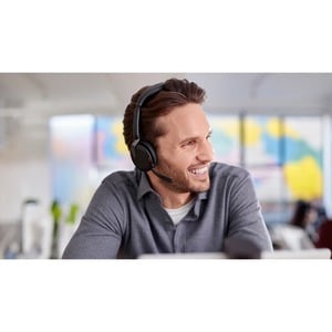 Jabra Evolve2 65 Flex Headset - Stereo - Wireless - Bluetooth - 98.4 ft (30 m) - 20 Hz to 20 kHz - On-ear - Binaural - Sup