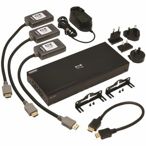 Tripp Lite series B127A-2A0-BH Video Extender Transmitter/Receiver - Wired - TAA Compliant - 1 Input Device - 3 Output Dev