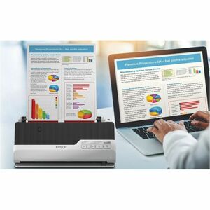 Epson DS-C490 Sheetfed Scanner - 600 dpi Optical - 10-bit Color - 40 ppm (Mono) - 40 ppm (Color) - Duplex Scanning - USB