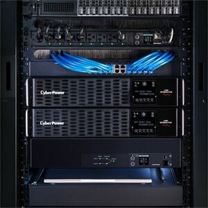 CyberPower PR1500RT2UCN Smart App Sinewave UPS Systems - 1500VA/1500W, 120 VAC, NEMA 5-15P, 2U, Rack / Tower, Sine Wave, 8
