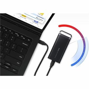 Samsung T5 EVO 8 TB Portable Solid State Drive - External - Black - Desktop PC, Notebook, Smartphone, Gaming Console, Came