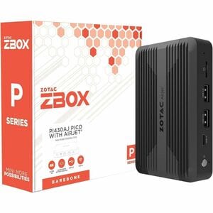 Zotac ZBOX pico PI430AJ Barebone System - Mini PC - Core i3 i3-N300 800 MHz Octa-core (8 Core) - Intel Chip - NVMe - IEEE 