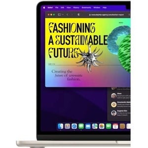 Apple MacBook Air MXCU3HN/A 34.54 cm (13.60") Notebook - Apple M3 - 16 GB - 512 GB SSD - English (US) Keyboard - Starlight