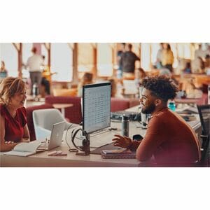 Poly Voyager Focus 2 Wired/Wireless On-ear, Over-the-head Stereo Headset - Black - Siri, Google Assistant - Binaural - Sup