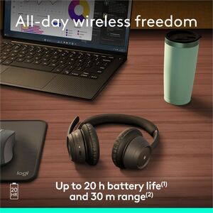 Logitech Zone 305 for Business, Wireless Bluetooth Headset With Microphone, Native Bluetooth, for Microsoft Teams, Black -