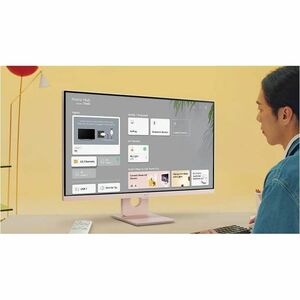 LG MyView 27SR50F-P 27" Class Full HD Smart LCD Monitor - 16:9 - Pink - 27" Viewable - In-plane Switching (IPS) Technology