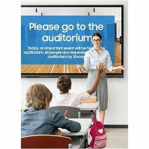 Samsung 75" WAD eboard Interactive Display - LCD - Infrared (IrDA) - Touchscreen - 3840 x 2160 - 400 cd/m² - 1,200:1 Contr