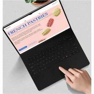 Samsung Book Cover Tastatur/Cover (Buchfalz) Samsung Galaxy Tab S10 Ultra, Galaxy Tab S9 Ultra Tablet - Schwarz - 327 mm H
