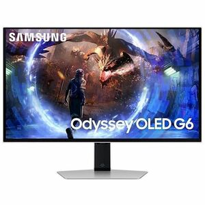 Samsung Odyssey OLED G6 S27DG602SU 27" Class WQHD Gaming OLED Monitor - 16:9 - Silver - 68.6 cm (27") Viewable - OLED - 25