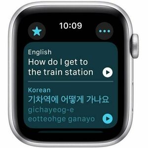 Apple Watch SE Smart Watch - 44 mm Case Height - 38 mm Case Width - Argenté Case Color - Denim Band Color - Aluminium Case