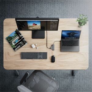 Alogic Fusion ALPHA USB-Typ C Docking Station - Grau - 4K - 3840 x 2160 - 3 x USB-Anschlüsse - 2 x USB 3.0 - USB Typ-A - U