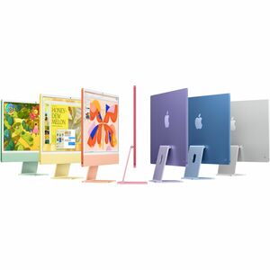 Ordinateur tout-en-un Apple iMac MCR24FN/A - Apple M4 - 24 Go - 512 Go SSD - 61 cm (24 ") 4.5K - Bureau - Argenté - Apple 