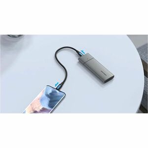 Vention KPGH0 Drive Enclosure PCI Express NVMe, M.2 - USB 3.1 (Gen 2) Type C Host Interface - UASP Support Portable - Grey