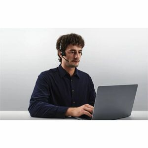 Shokz OpenMeet Wireless Open-ear, Over-the-head, On-ear, Over-the-ear Stereo Earset - Black - Binaural - Open - 3000 cm - 