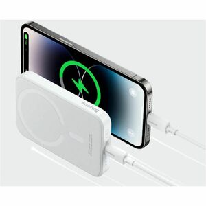 Power Bank Baseus - Bianco - Per iPhone - 6000 mAh - 1 x USB - Bianco