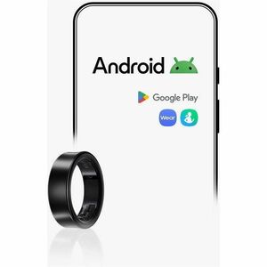 Samsung Galaxy Ring Smart Ring - Finger Wearable - Android - Titanium Black, Black - Accelerometer, PPG Sensor, Temperatur