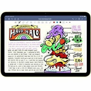 Apple iPad (11th Generation) Tablet - 11" - 4 GB - 256 GB Storage - Yellow - A16 Bionic Penta-core (5 Core) - 2360 x 1640 