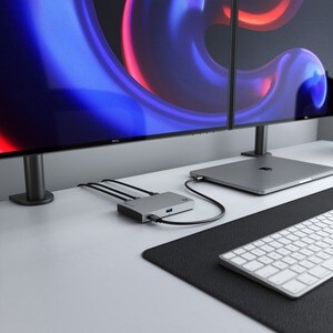 Alogic BLAZE Thunderbolt 4 Docking Station für Notebook, Desktop-PC, Festplatte, Monitor - Grau, Schwarz - 2 Unterstützte 