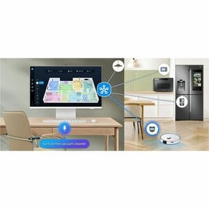 Moniteur LCD Smart Samsung S32FM801UU 32" Class 4K UHD - 16:9 - Blanc - 81,3 cm (32") Viewable - Vertical Alignment (VA) -