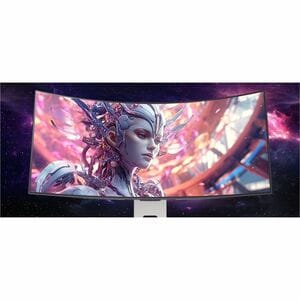 LG UltraGear 34GX90SA-W 34 Zoll Class UW-QHD Gekrümmter Bildschirm Gaming-OLED-Monitor - 21:9 Format - 86,4 cm (34 Zoll) V