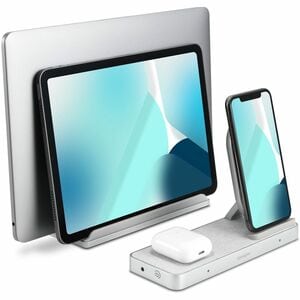Kensington StudioCaddy Induction Charger - For MacBook, iPad, iPhone, AirPod, Smartwatch - Input connectors: USB - Non-sli