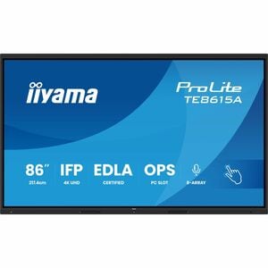 iiyama ProLite TE8615A-B1AG 2174,24 mm 4K UHD LCD Collaboration Display - ARM Cortex A72 + A53 - 16 GB - DeepContrast-IR+ 