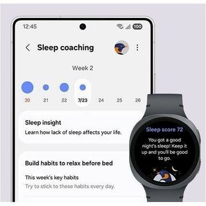 Samsung Galaxy Watch8 SM-L325F Smart Watch - 42.70 mm Case Height - 40.40 mm Case Width - Graphite Case Color - Graphite B