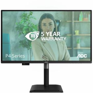 AOC Q27P4U 27" Class WQHD LED Monitor - 16:9 - Textured Black - 68.6 cm (27") Viewable - In-plane Switching (IPS) Technolo