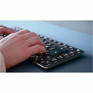 CHERRY MXU-270 Keyboard - Compact - Wired/Wireless Connectivity - USB 2.0 Type A Interface - RGB LED - English (US) - Blac