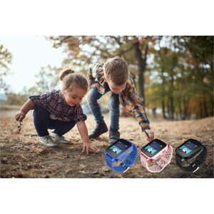 TCL MOVETIME MT46X Smartwatch - Kinder - Schwarz, Grau Body Color - Wireless LAN - 4G - Kamera, Push-Benachrichtigung, SMS