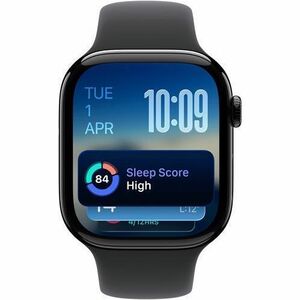 Apple Watch Series 11 Smartwatch - Schwarz Tasche, Farbe - Schwarz Band Color - Aluminium Gehäusematerial - Gummi Band Mat