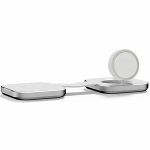 LinQ Induction Charger - Charcoal White - For Smartphone, MagSafe-enabled Device, iPhone, AirPod, Smartwatch - Foldable, M